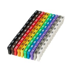 MicroConnect Numbered Cable Marker Clips - Organization, Clarity, Efficiency | MC-CABLEMARKER
